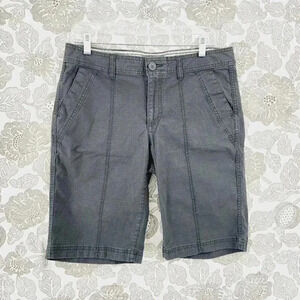 Eddie Bauer Bermuda Chino Gray Women's Shorts 8T 8716‎